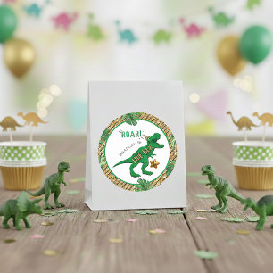 Five-Rex Dinosaur 5th Birthday Classic Round Sticker