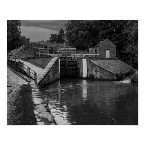 Five Rise Locks _ Leeds and Liverpool Canal Poster