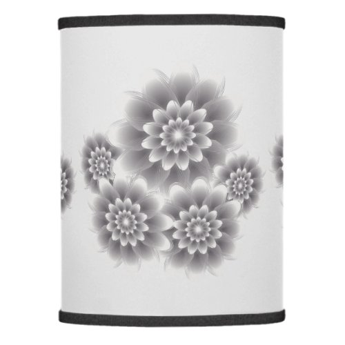 Five silver flowers lamp shade