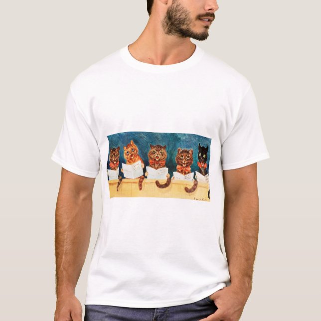 Five Singing Cats, Louis Wain T-Shirt (Front)