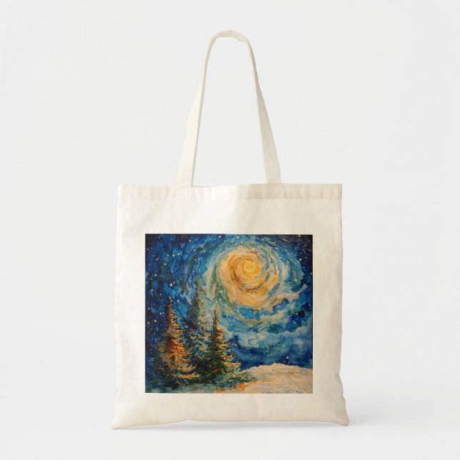 Five small Christmas Tree Tote Bag (Front)
