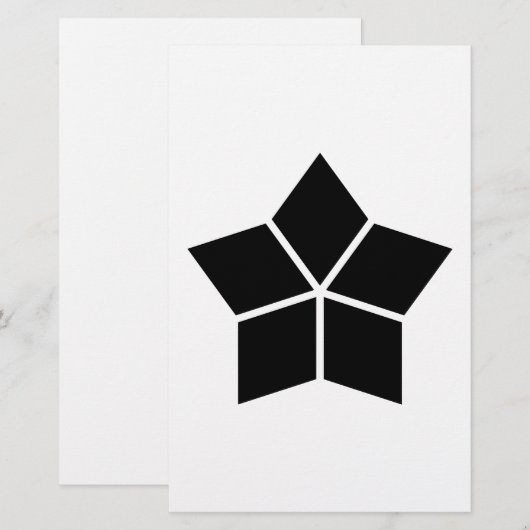 Five split rhombuses (Front/Back)