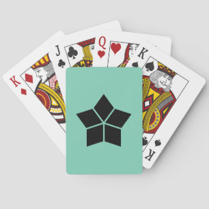 Five split rhombuses poker cards
