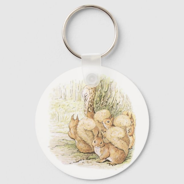 Five Squirrels Keychain (Front)