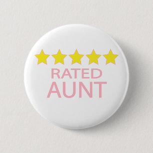 Five Star Aunt Button