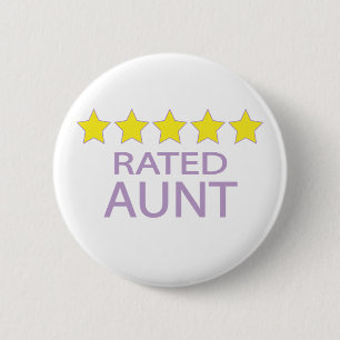 Five Star Aunt Button
