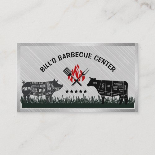  Five Star Barbecue Business Card