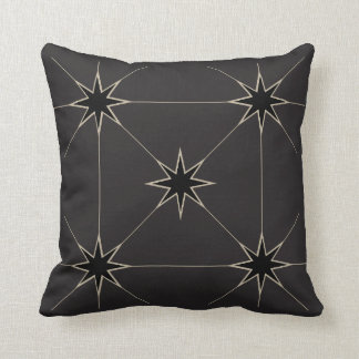 Five Star Black and Tan. Throw Pillow