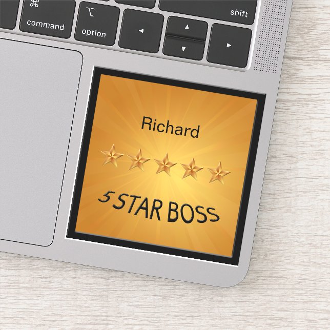 Five Star Boss Gold Sticker (Detail)