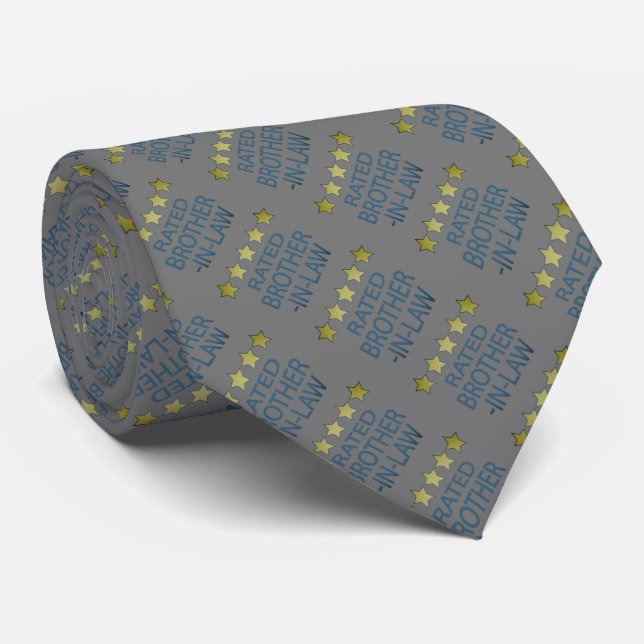 Five Star Brother-In-Law Neck Tie (Rolled)