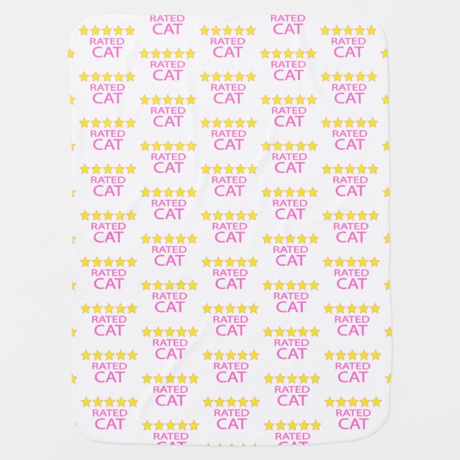 Five Star Cat Baby Blanket (Front)