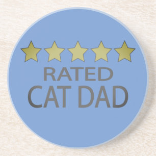 Five Star Cat Dad Coaster