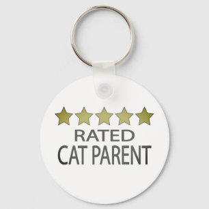 Five Star Cat Parent Keychain