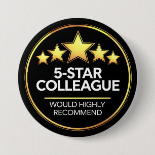 Five Star Colleague, Workmate Gift, Review Button