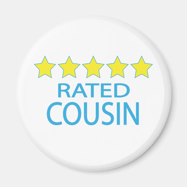 Five Star Cousin Magnet (Front)