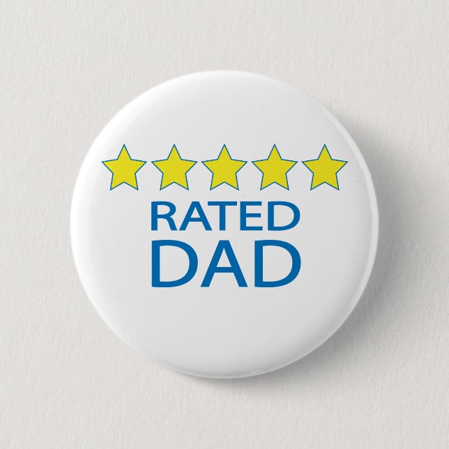 Five Star Dad Button (Front)