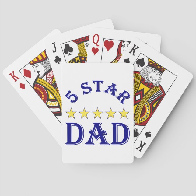 Five Star Dad Poker Cards (Back)