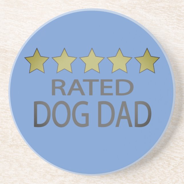 Five Star Dog Dad Coaster (Front)