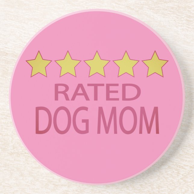 Five Star Dog Mom Coaster (Front)