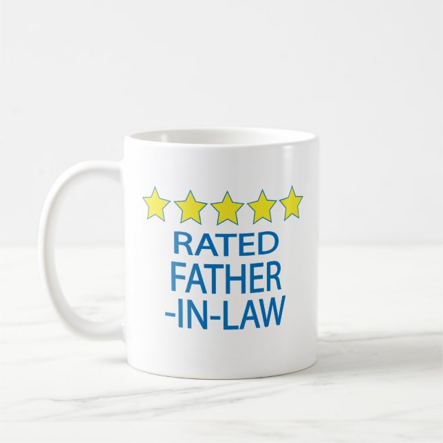 Five Star Father-In-Law Coffee Mug (Left)