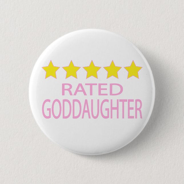 Five Star Goddaughter Button (Front)