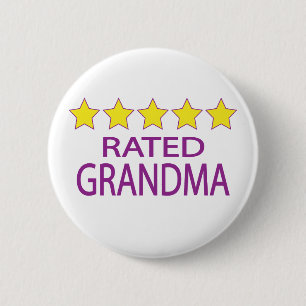 Five Star Grandma Button