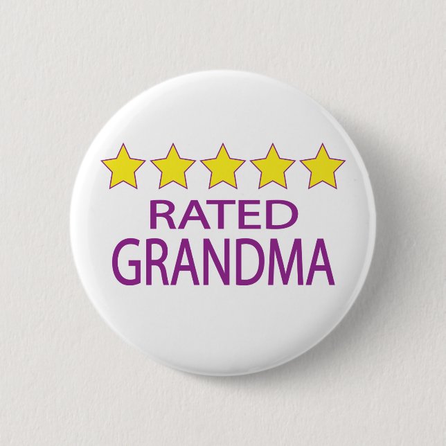Five Star Grandma Button (Front)