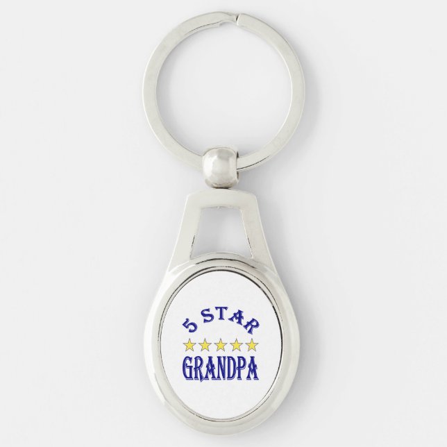 Five Star Grandpa Keychain (Front)