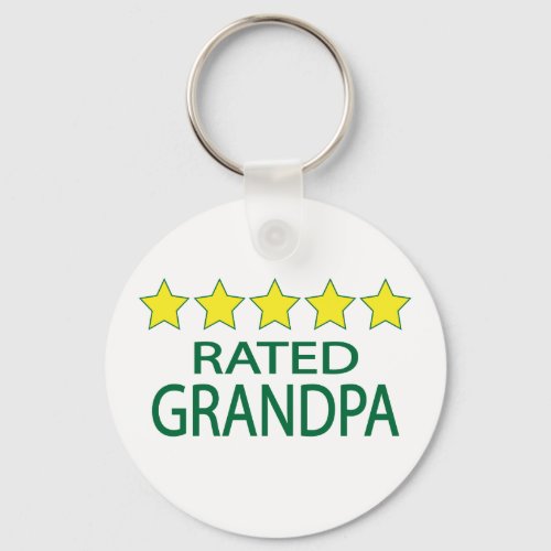 Five Star Grandpa Keychain