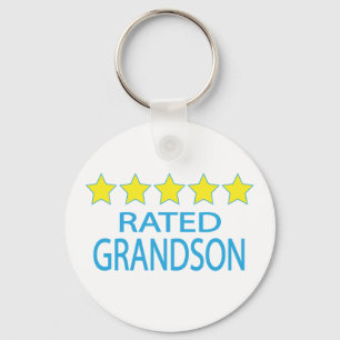 Five Star Grandson Keychain