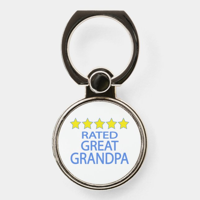 Five Star Great Grandpa Phone Ring Stand (Front)