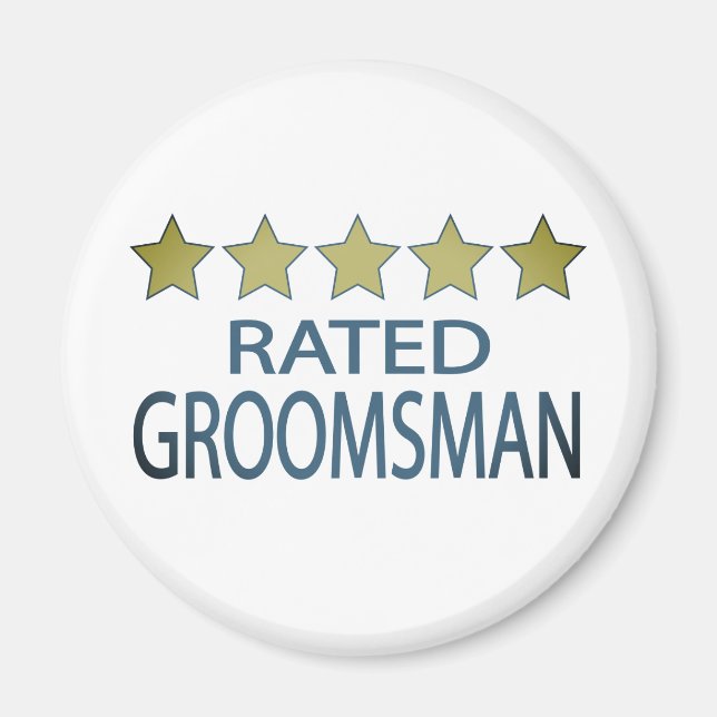 Five Star Groomsman Magnet (Front)