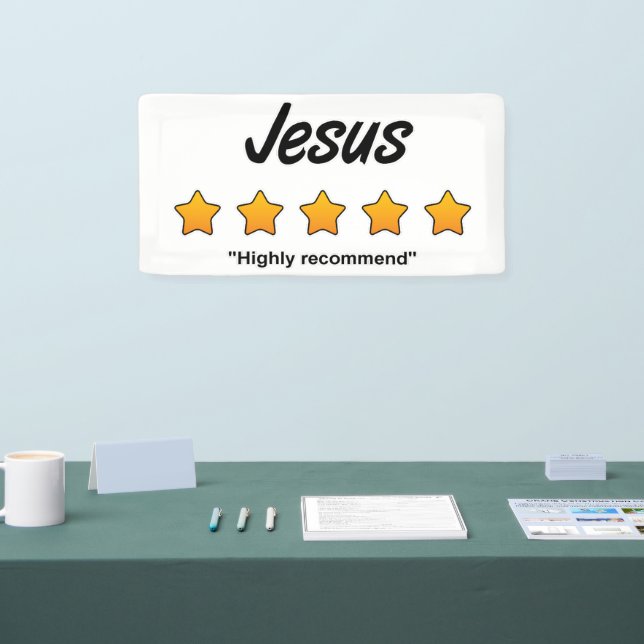 Five Star Jesus Banner (Tradeshow)