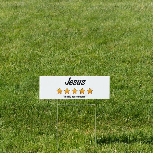 Five Star Jesus Sign