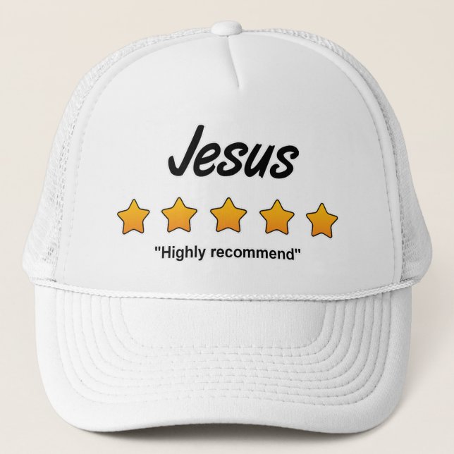 Five Star Jesus Trucker Hat (Front)