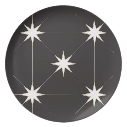 Five Star Melamine Plates. Dinner Plate (Front)