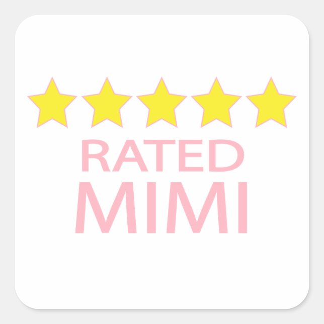 Five Star Mimi Square Sticker (Front)