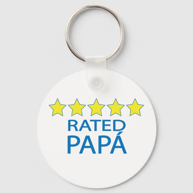 Five Star Papá Keychain (Front)