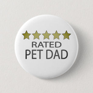 Five Star Pet Dad Button
