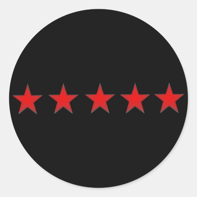 five star sticker (Front)