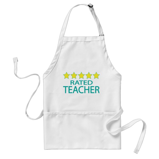 Five Star Teacher Adult Apron (Front)