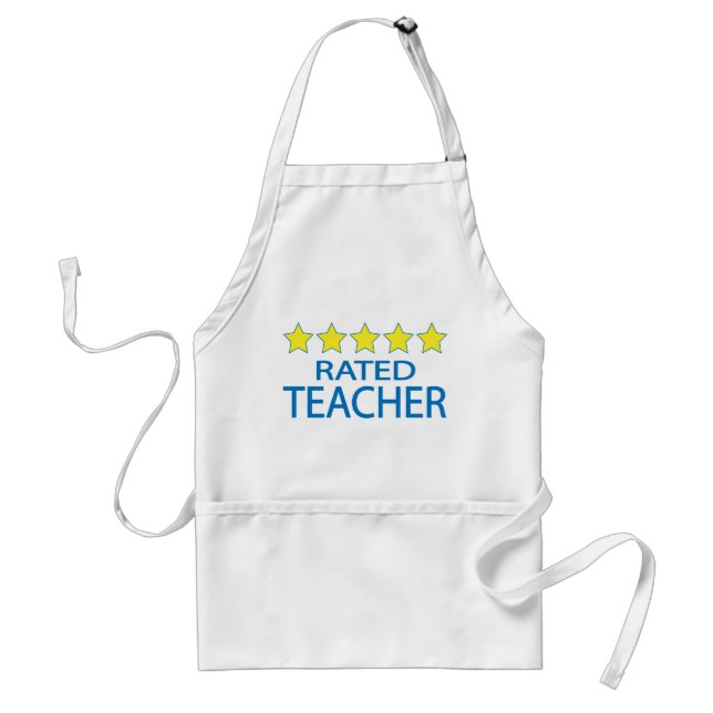 Five Star Teacher Adult Apron (Front)