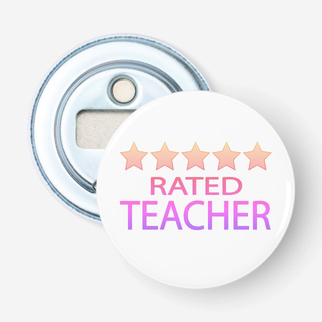 Five Star Teacher Bottle Opener (Front)