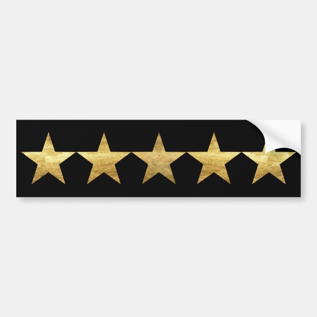 Five Stars Bumper Sticker (Front)