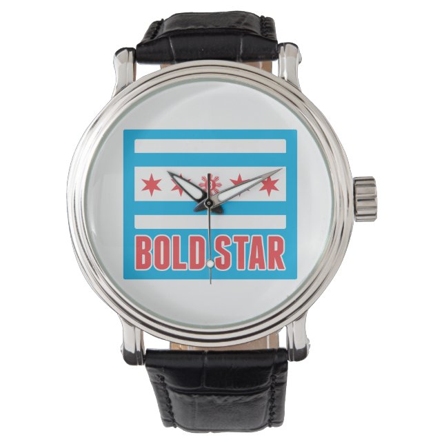 Five Stars CHI Flag Logo Watch (Front)