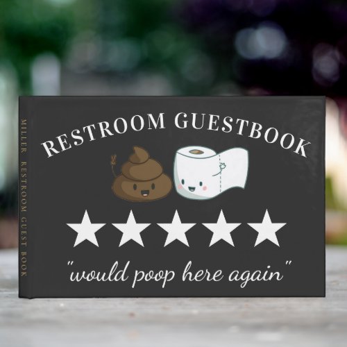 Five Stars  Funny Bathroom Guest Book