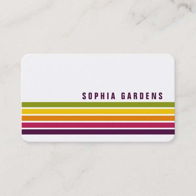 Five Stripes - Colors 03 Business Card (Front)