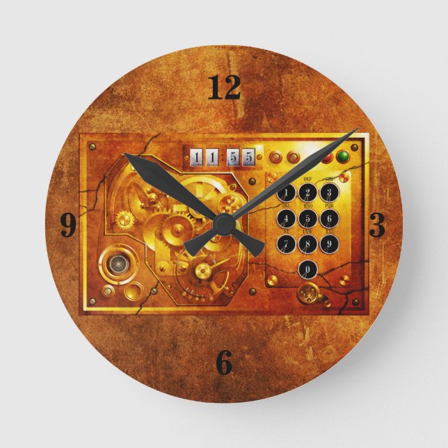 Five to of 12 Steampunk clock Grunge (Front)