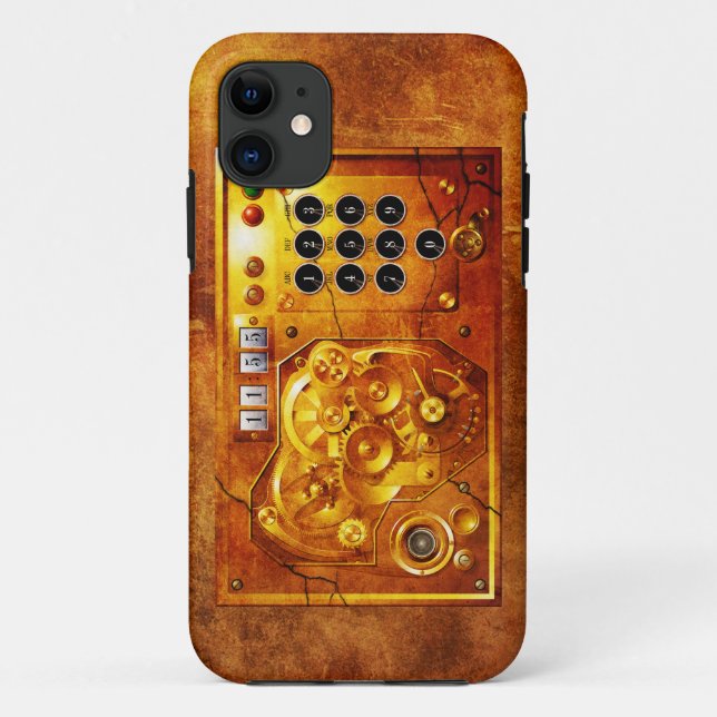 Five to of 12 Steampunk clock Grunge Case-Mate iPhone Case (Back)