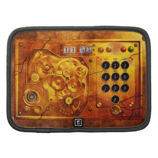 Five to of 12 Steampunk clock Grunge Folio Planer